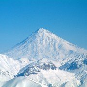 کوه دماوند در زمستان
